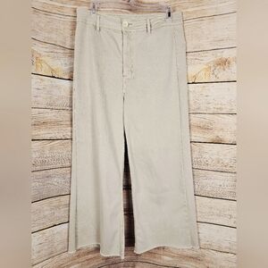 OAT New York High Rise Wide Leg Stretch Denim Jeans Size 30